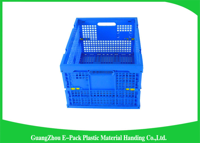 Virgin PP Black Plastic Storage Boxes , Recyclable Collapsible Plastic Containers