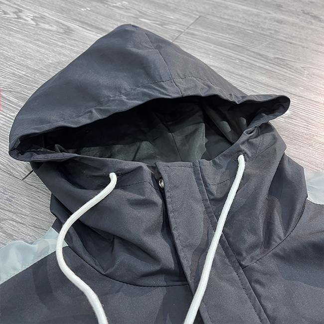 Custom Jacket Polyester Thermal Heat Transfer Printing logo Winter Waterproof Outdoor Windbreaker Jacket Men