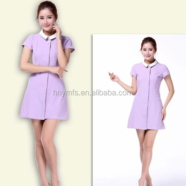 Manufacturers Poly/Cotton White Lab Coat Long Sleeve Doctor Nurse Beautician Coat Clothing Experimental Suits