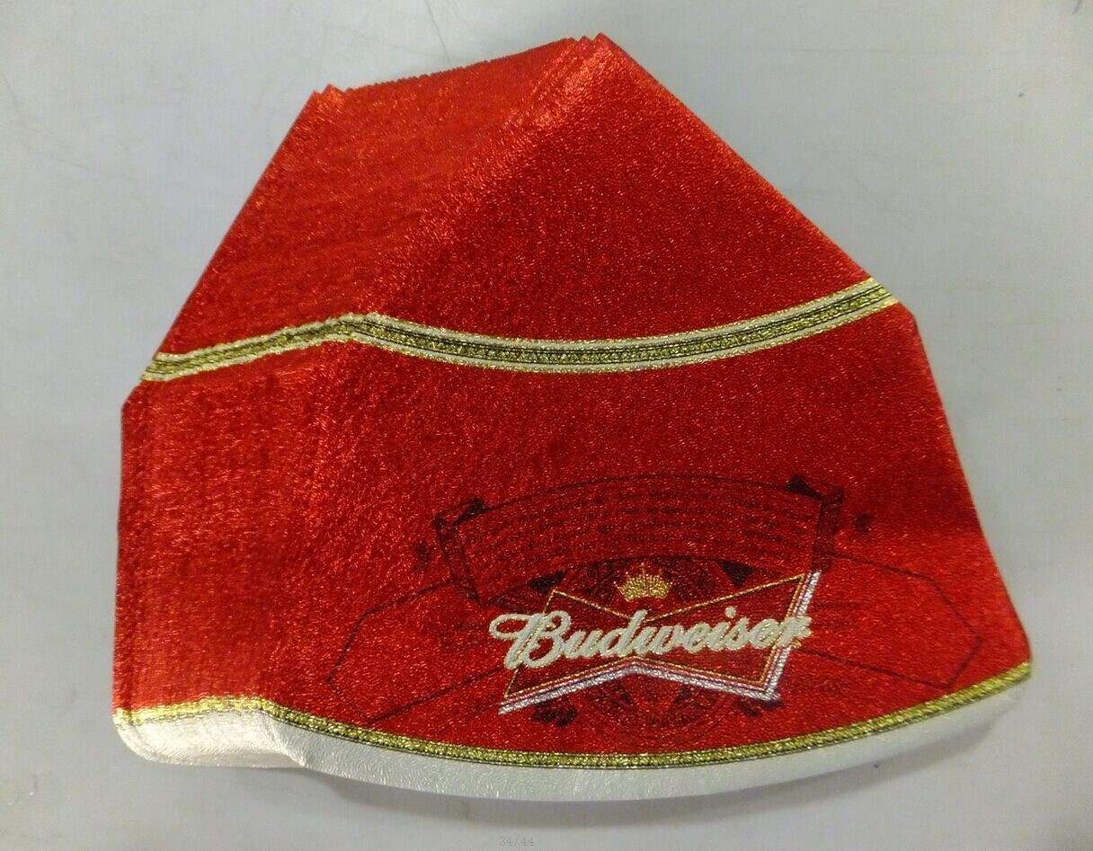 Red square printed aluminum foil beer neck label golden foil beer label for bottles wine label