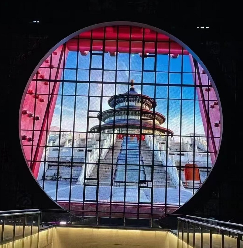Indoor pantalla led transparente y flexible exterior indoor flexible screen full color window transparent led display for store