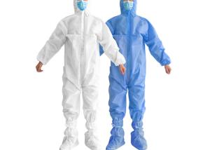 Quality Disposable Non Woven Isolation Gown Long Sleeves With CE Certification wholesale