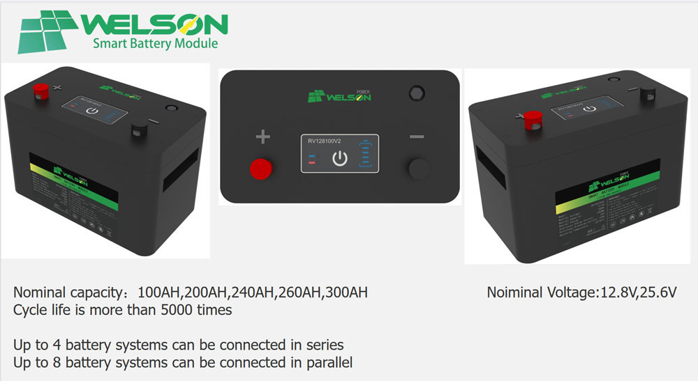 200ah 12v Lifepo4 Battery Cells Lithium Ion More Than 6000 Cycles Built In BMS