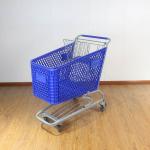 165L Hot Selling Durable America Style China Plastic Shopping Carts