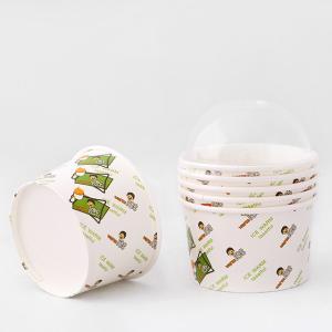 Quality 350ml Ice Cream Paper Bowl Disposable Customized Paper Dessert Bowls wholesale