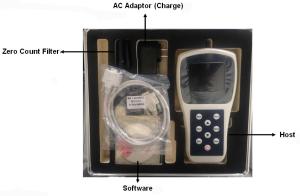 China Laser Sensor Handheld Air Quality Monitor 0.1cfm Flow Rate on sale