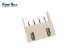 PA66 PA46 XH 2.0 mm Wafer Connector Pin Socket Brass Tin Plated 90 Degree Type
