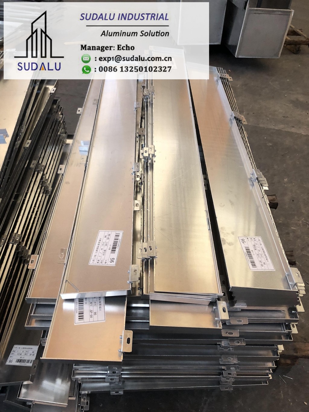 SUDALU Wooden Color Aluminum Solid Panel for Facade Cladding Exterior Decoration Metal Panel