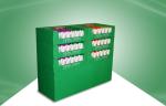 Green Cardboard Pallet Display for Skincare Products with 6 Trays