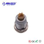 0B 2 Pin Panel Mount Male Circular Push Pull Connectors For Wireless Video
