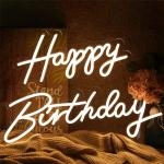 Low Consumption Neon Letter Signs Free Design Happy Birthday