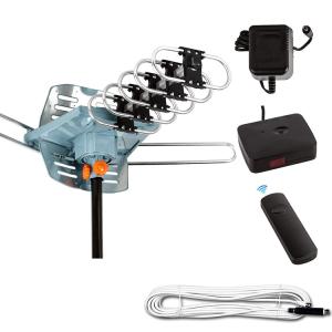 Quality Long Range Vhf Uhf Hd Remote Control Rotating Yagi Outdoor Aluminum De Digital Para Tv Antenna wholesale