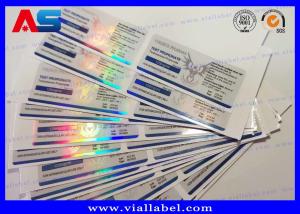 Quality Pharmaceutical Holographic 10ml Vial Labels Custom For Injection Peptide wholesale