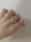 18K Gold Plated 925 Sterling Silver Rings Cubic Zirconia Paved Diamond OEM