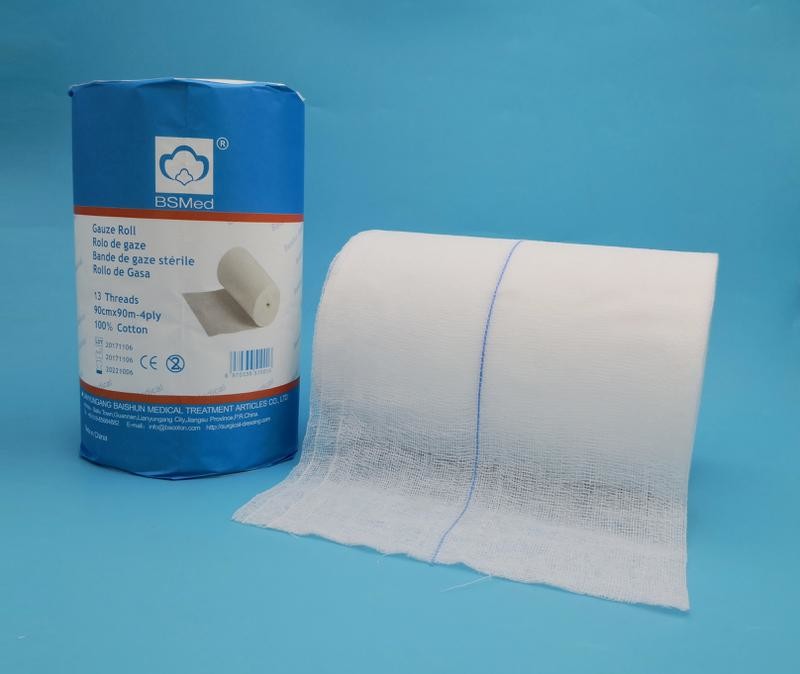 Disposable 100% Cotton Surgical Dressing Jumbo Gauze Roll Medical Gauze Roll