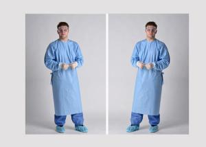 Quality 4 Ties Disposable Surgical Gown Breathable Adjustable Environmentally Friendly wholesale