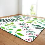 Painted Flower Polyester Bedroom Floor Carpets 6x9 Rug Under Dining Table