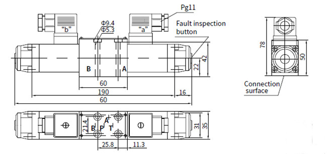Variable Hydraulic Control Valve , Mobile Cylinder Hydraulic Pilot Operated Directional Control Valve