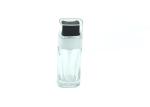 Square Unique Fashion Glass Lotion Bottles 30ml Lotion Pump Liquid Foundation
