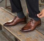 OEM Mens Casual Slip On Shoes , Color Customized Comfortable Lace Up Footwear