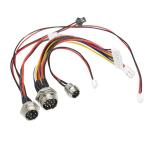 Connector M16 Waterproof Cable Assembly Male And Female Straight Front Mount