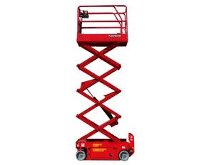Quality 25 Height Lift Narrow Platform Scissor Man Lift For 380 Kgs Lift Capacity wholesale