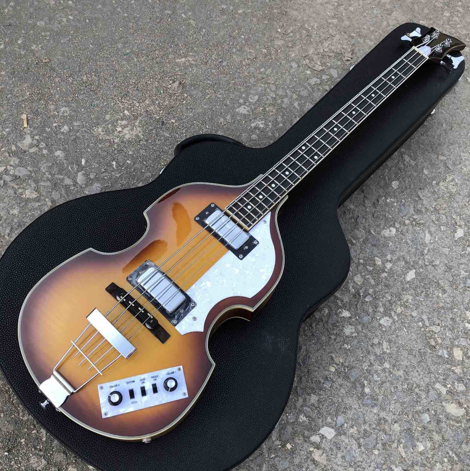 Vintage CT Violin BB-2 Icon Series Hofnes 4 Strings Bass Guitar in Sunburst