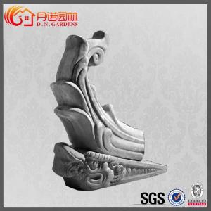 Quality Traditional Chinese Roof Ornaments Grey Temple Unglazed Tile Decoration Figures wholesale