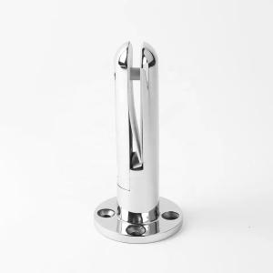Quality Base Plated Round Glass Spigot Stainless Steel 316 2205 With Hole Railing Pool Fencing wholesale