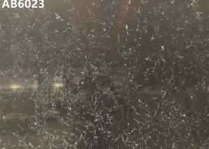 Quality Polished / Honed Black Quartz Kitchen Countertops High Resistant To Scratch wholesale