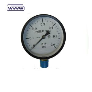 China 6 Black Steel Calibrated Pressure Gauge Manometer 1 Year Warranty on sale