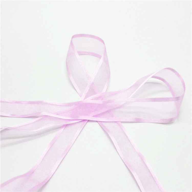 Customized Wide Curling Ribbon , High Color Fastness Satin Edge Ribbon