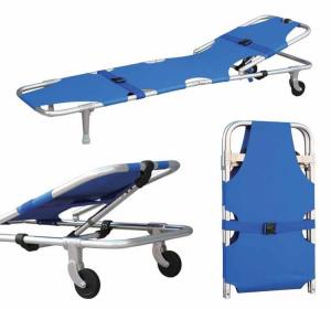 Quality Lightweight Patient Transport Stretcher Aluminum Alloy Stretchers with Backrest Medical Emergency Stretcher Bed wholesale