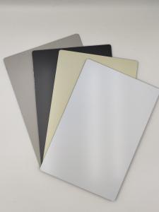 Quality Anti Fire Silver Aluminum Composite Panel , Curtain Wall Metal Panel 5mm Thickness wholesale
