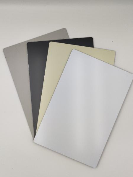 Anti Fire Silver Aluminum Composite Panel , Curtain Wall Metal Panel 5mm