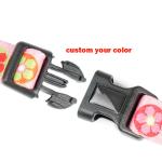 Polyester Martingale Dog Collar Metal Buckle Personalized Sublimation Gold Pet