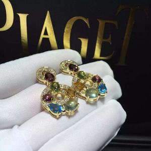 Quality brand jewelry gem earring in 18 kt gold 18k gold jewelry wholesale
