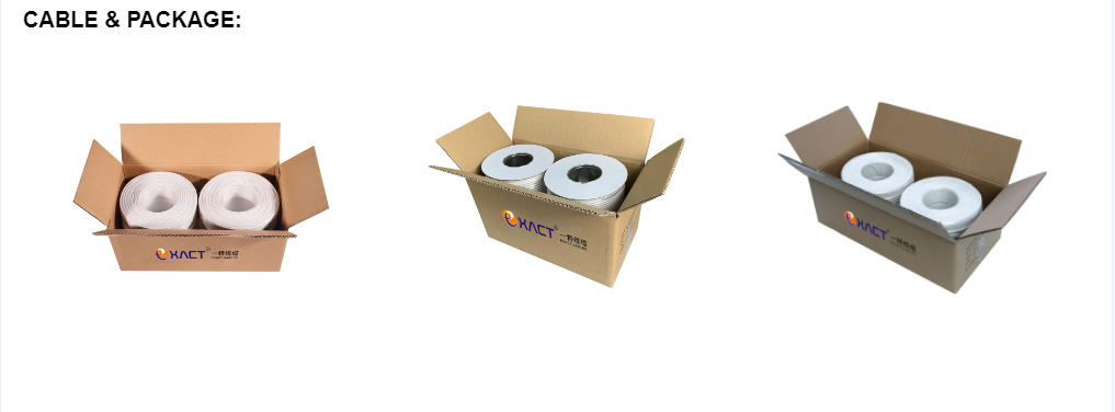 Exact Cables Communication RG59 CCTV Coaxial Cable with Shield 2 Bc or Al Wire Braid