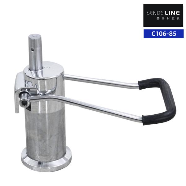 Oil Pump Steel Barber Chair Parts Electroplated Stroke 85mm Beauty Salon Chair