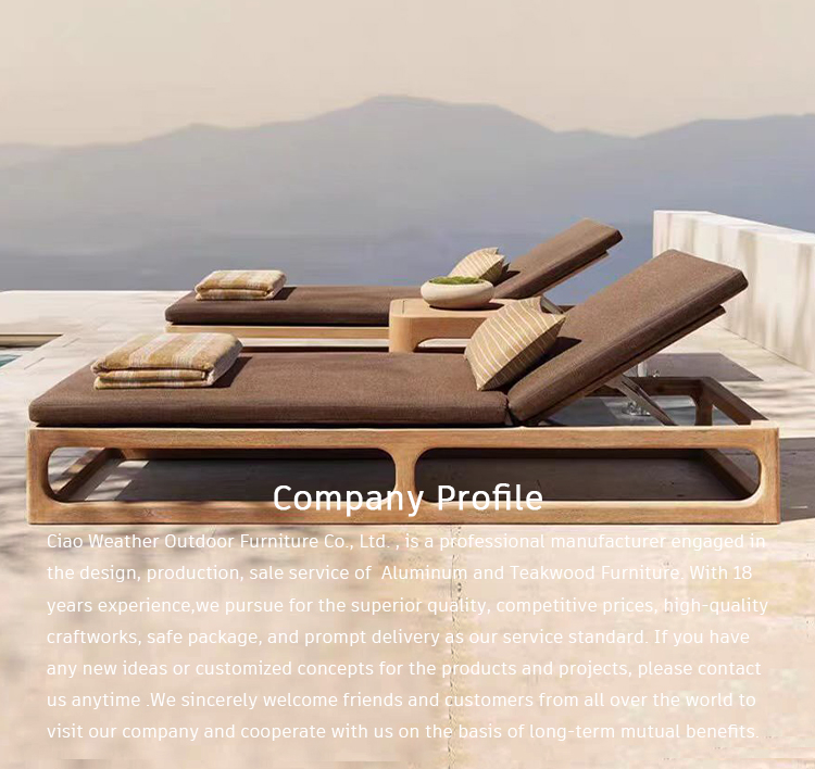 Customized Color Outdoor Pool Sun Lounge Chairs for Hotel Patio Resort Garden