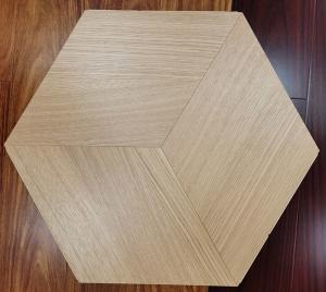 Quality Prime Grade Hexagon Natural Oak Parquet Flooring, Straight Grain wholesale