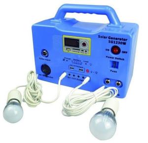 Quality 30W portable solar power system solar energy with radio , DC LED lighting with blue color africa market wholesale