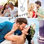 1.92x1.6cm 925 Sterling Silver Heart Pendant Necklace Double Love Nickel Free