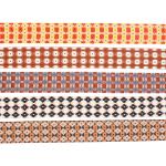 4cm Multi Coloured Dots Polyester Jacquard Ribbon Trim