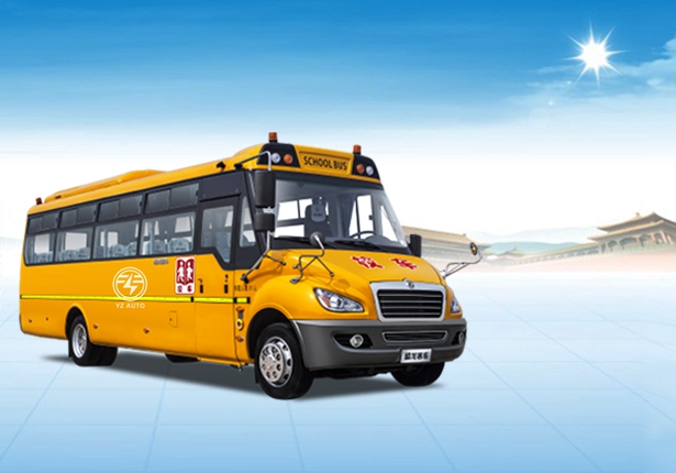 3.767L Displacement Diesel Fuel Dongfeng 24-39seat Mini Bus Medium Size Yellow School Bus