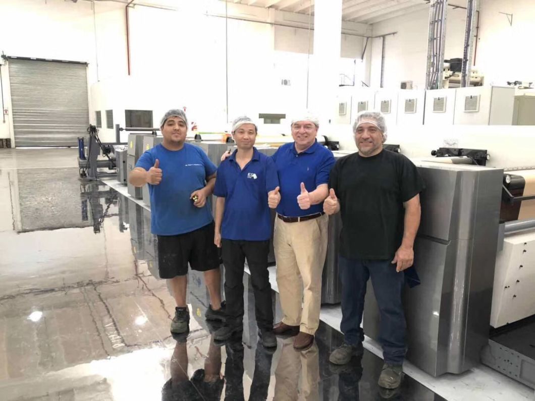 Water Based Ink 6 Color Inline Type Servo Control Flexo Printing Machine