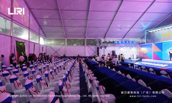 Fire Retardant Party Event Tent With White PVC Sidewall