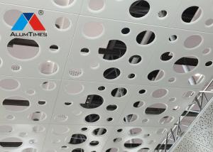 Quality 600x600 Clip In Aluminium Perforated Ceiling Fireproof Dustproof wholesale