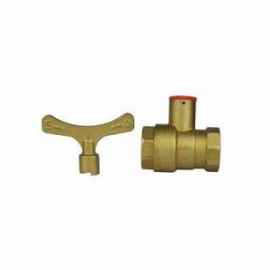 Quality INOB300 Standard Brass Ball Valves Bore Key Handle 1/2in - 3/4in Female Thread Lock Ball Valve wholesale
