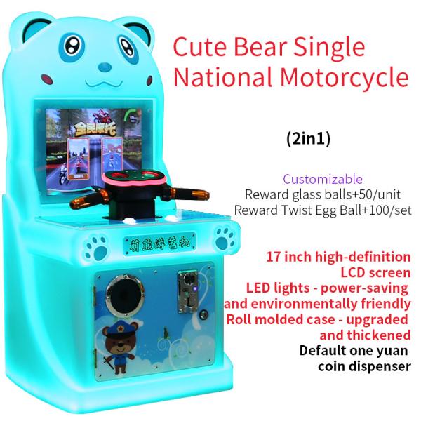 Arcade Racing Machine Cabinet Game Coin Mall Machine National Motorcycle Single